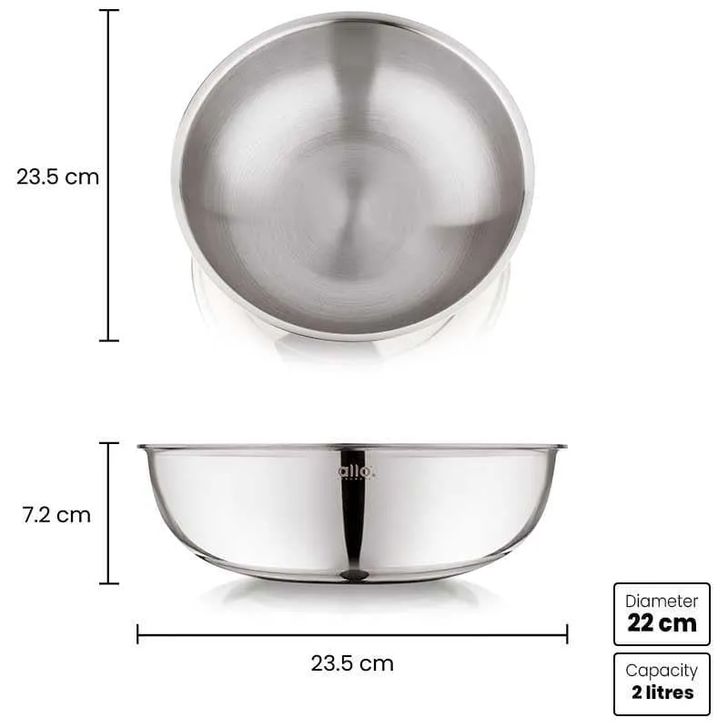 Tobie Stainless Steel Mixing Bowl - 2000 mL media 5