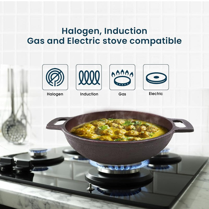 Solara Sizzle Master Matte Finish Cast Iron Cookware Sets - Two Piece Set media 6