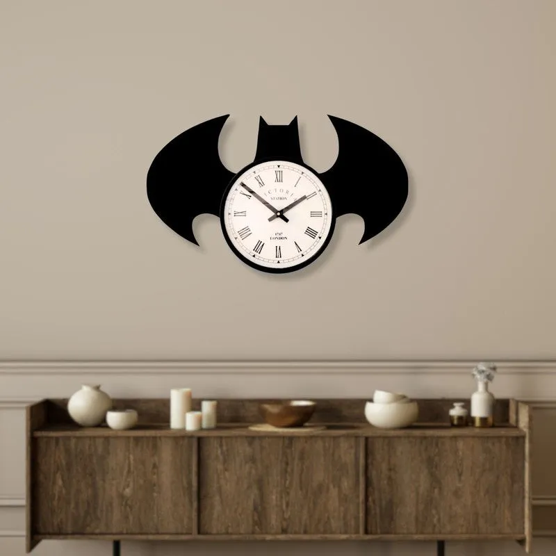 Dusknox Steel Analog Wall Clock - Black media 3
