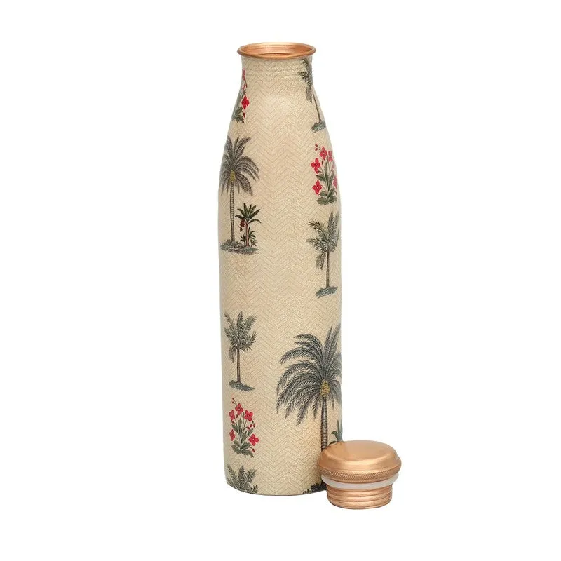 Chevron Palms Copper Bottle - 950 mL media 3