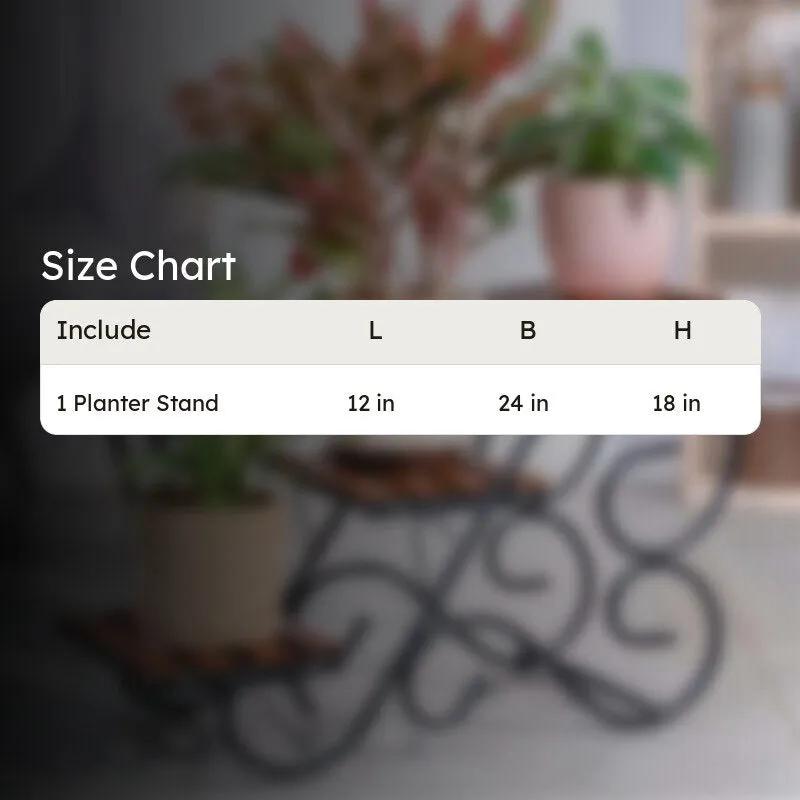 Bramble Perch Three Tier Metal Plant Stand - White & Brown media 9