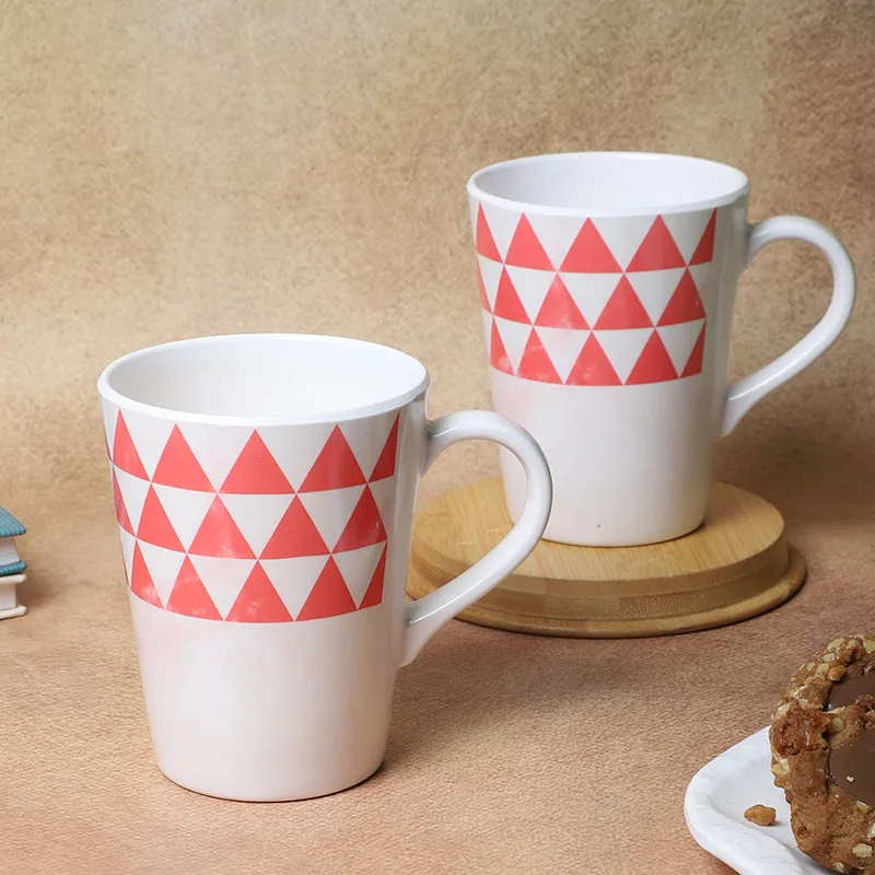 Mivano Melamine Coffee Mug (400 mL Each/Red) - Set of Two media 3