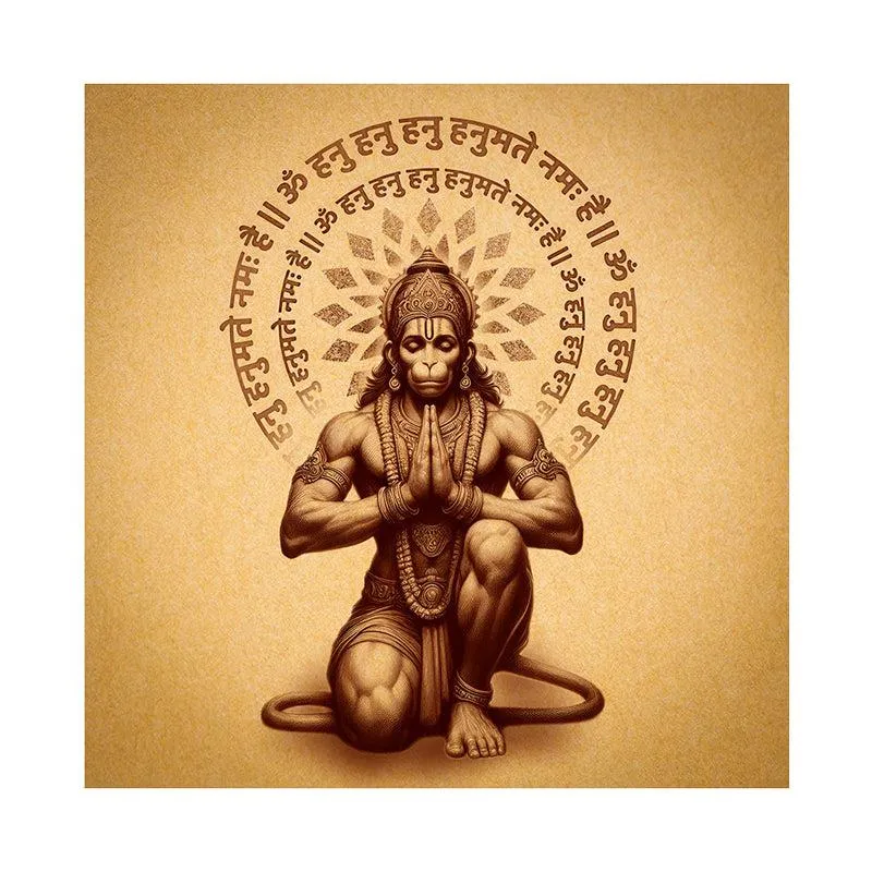 Jai Hanuman Poly Canvas Wall Painting media 4