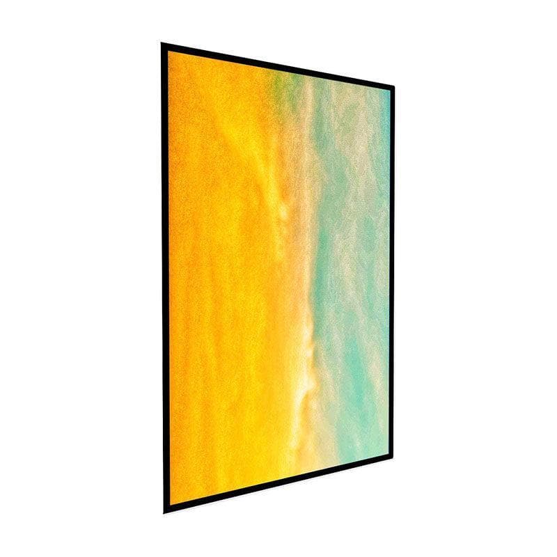 Royal Red Abstract Canvas Painting - Black Frame media 3