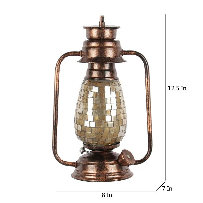 Avina Mosaic Lantern Iron Wall Lamp - Bronze media 7