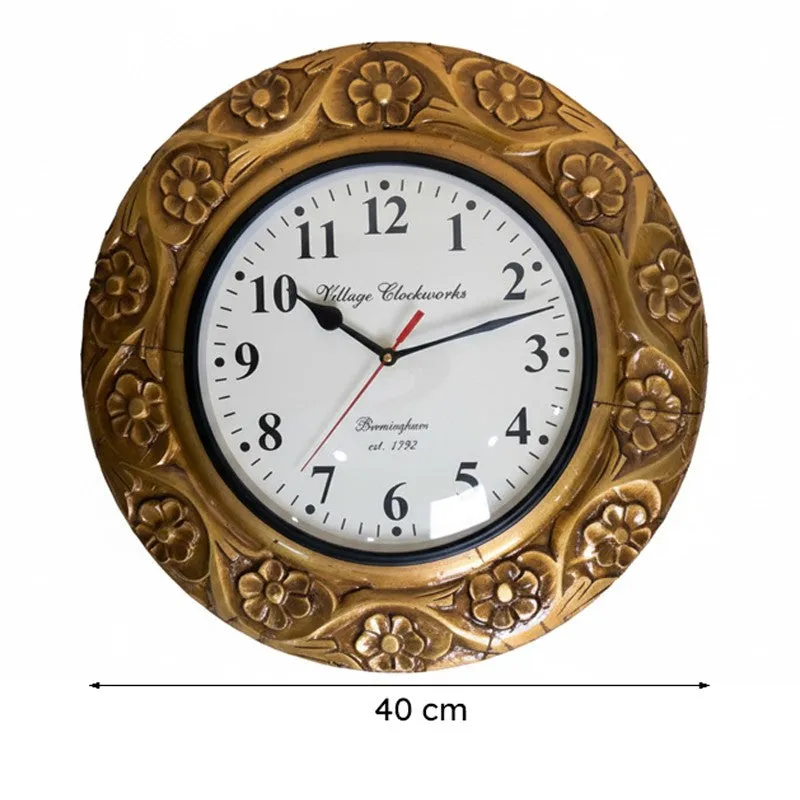 Echelon Hand-Painted Wood Wall Clock media 6
