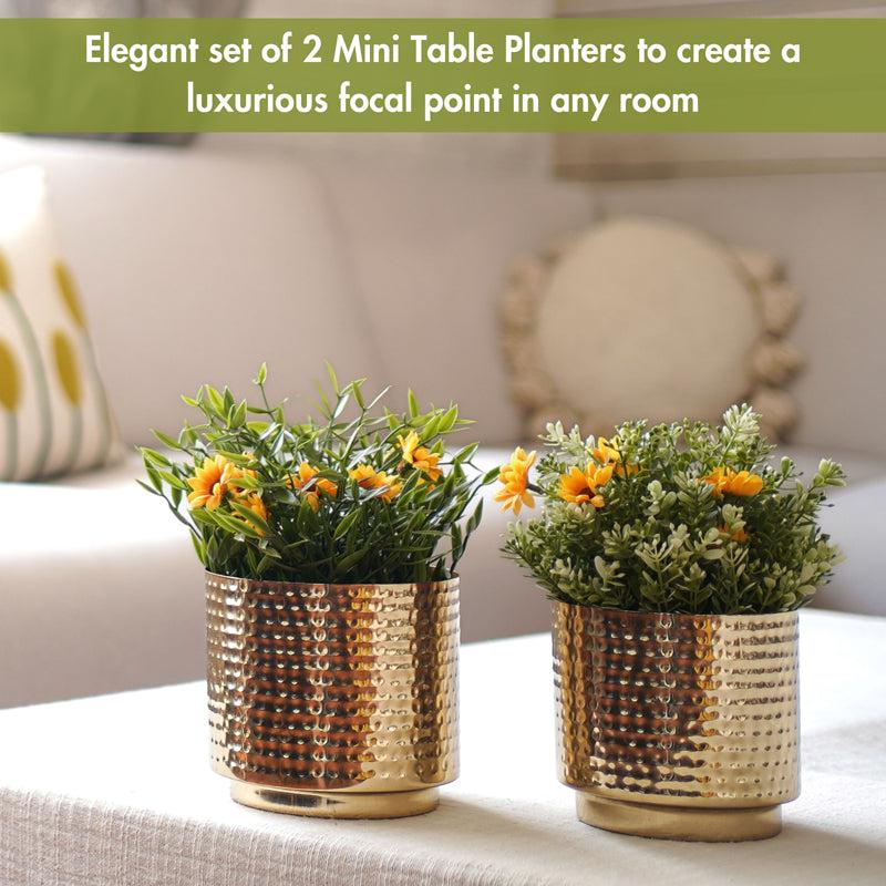 Nisya Hammered Planter - Set Of Two media 3
