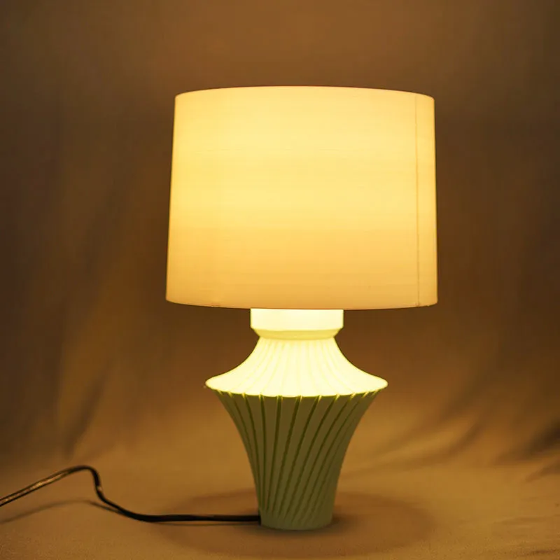 Verde Shade 3D Printed Table Lamp - Blue,White media 1