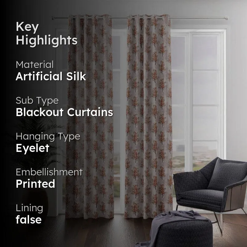 Mikta Floral Curtain - Set Of Two media 2