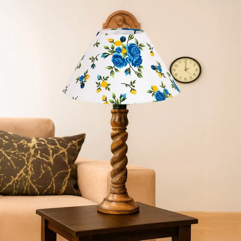 Elvane Evara Wooden Table Lamp - Multicolor media 4
