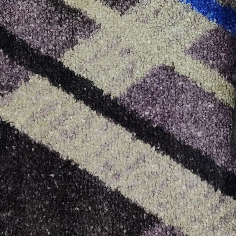 Orylen Abstract Micro Fiber Area Rug - Grey,Blue media 4