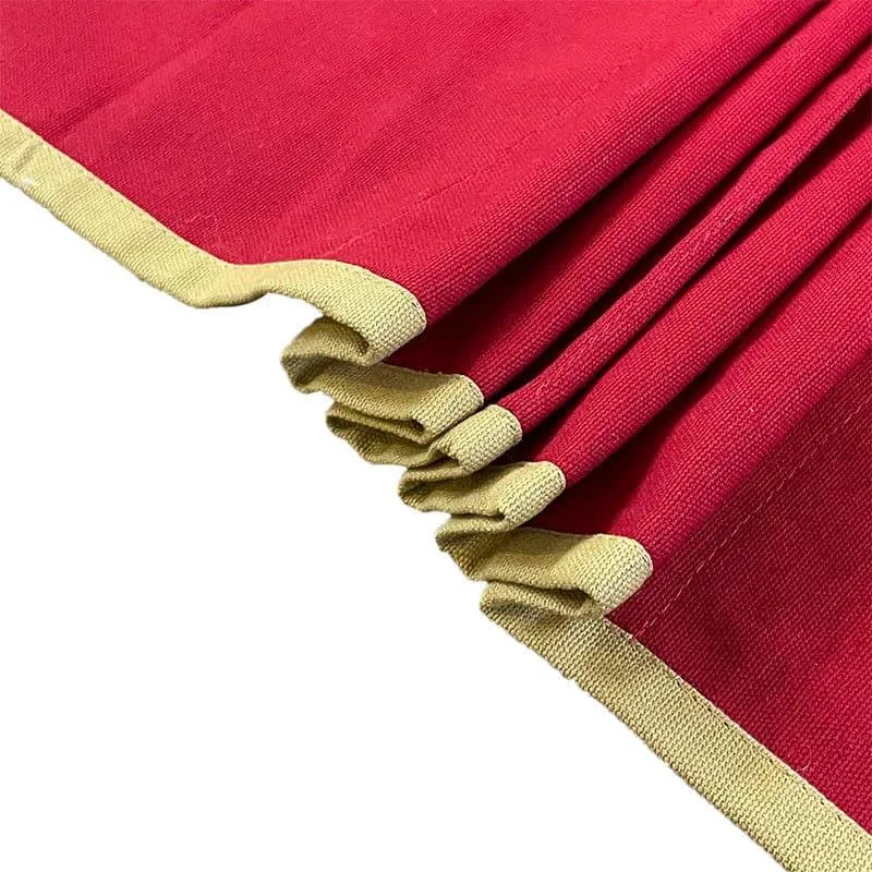 Swayam Solid Sephire Cotton Table Runner - Maroon media 4