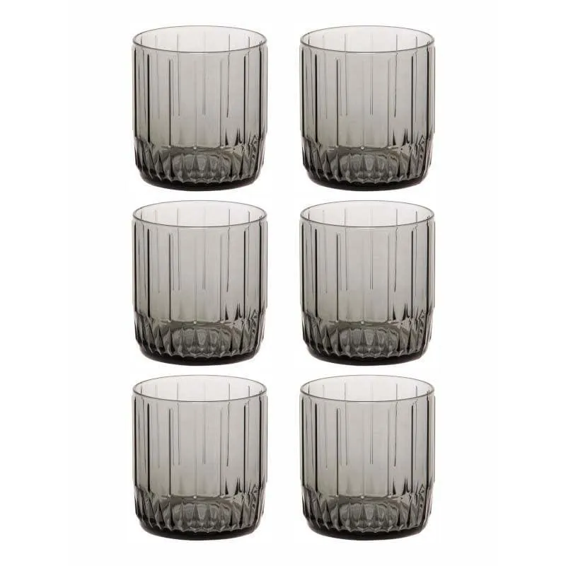 Pasabahce Friscot Black Glass Tumbler (265 ML) - Set Of Six media 4