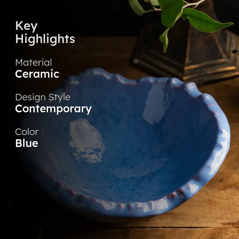 Periela Rilo Handmade Serving Bowl - 750 ML media 2