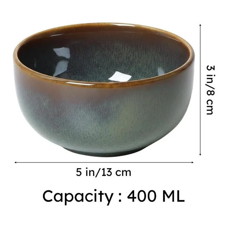 SnackSense Bowl (Olive Green,400 mL Each) - Set Of Six media 6