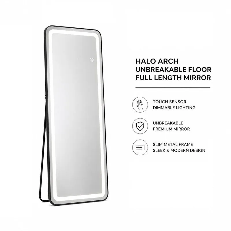 Halo Edge LED Floor Mirror - 10