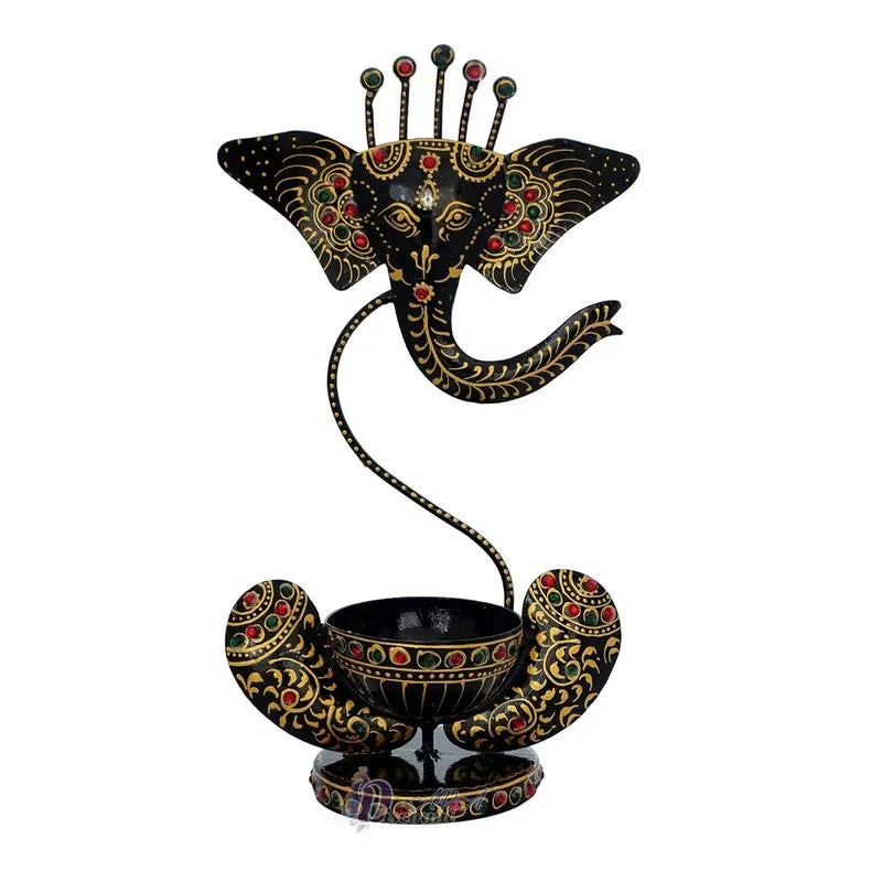 Aureum Glow Premium Candle Holder - Black,Gold media 3