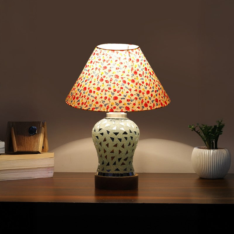 Liora Fleura Arbor Wooden Table Lamp - Multicolor