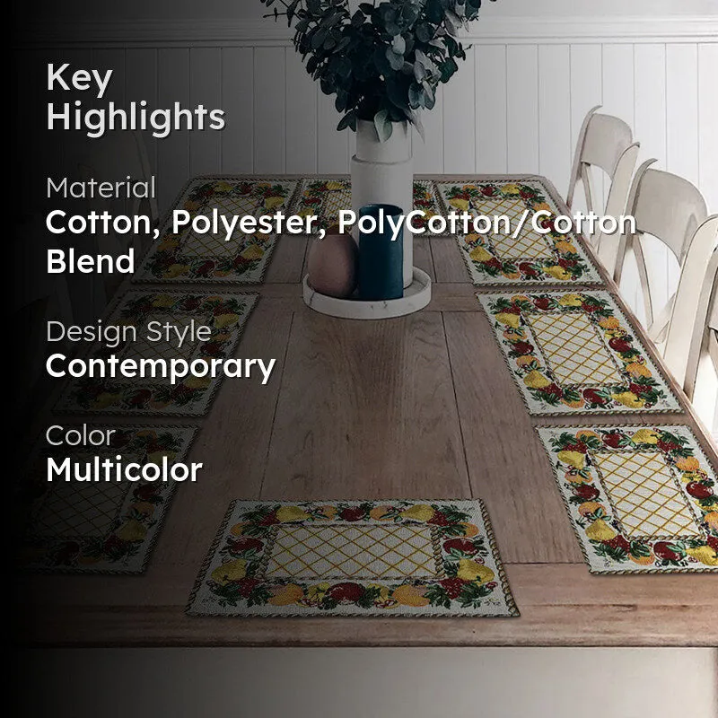 Gem Weave Table Mat - Set Of Eight media 2