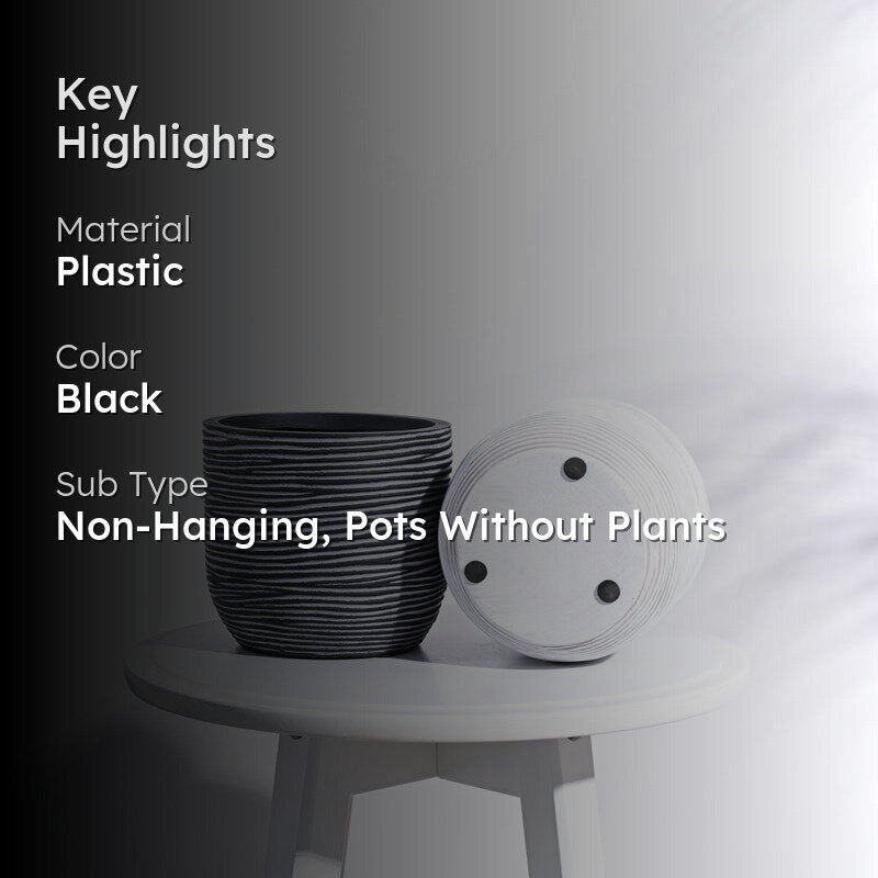 UGAOO Planter Ball Rib - Black media 2
