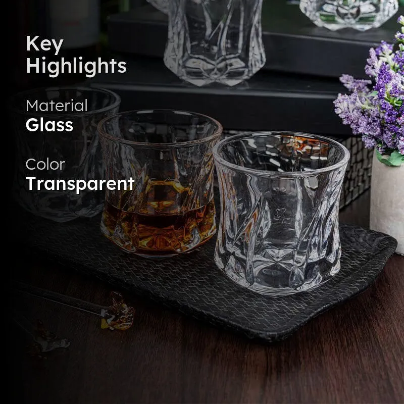 Surreal Old Fashioned Glasses (280 ml ) - Set of Six media 2