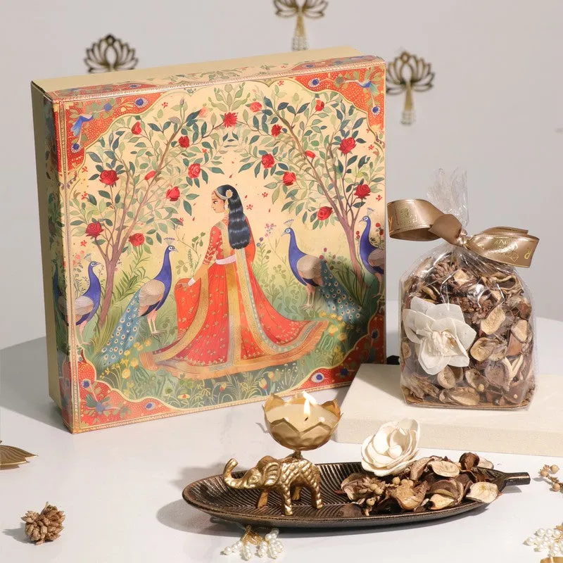 Elephant Bloom Diwali Hamper - Three Piece Set media 3
