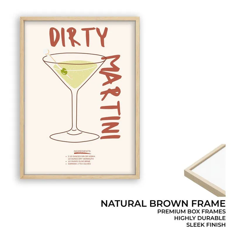 Dirty Martini Archival Canvas Wall Art - White media 10