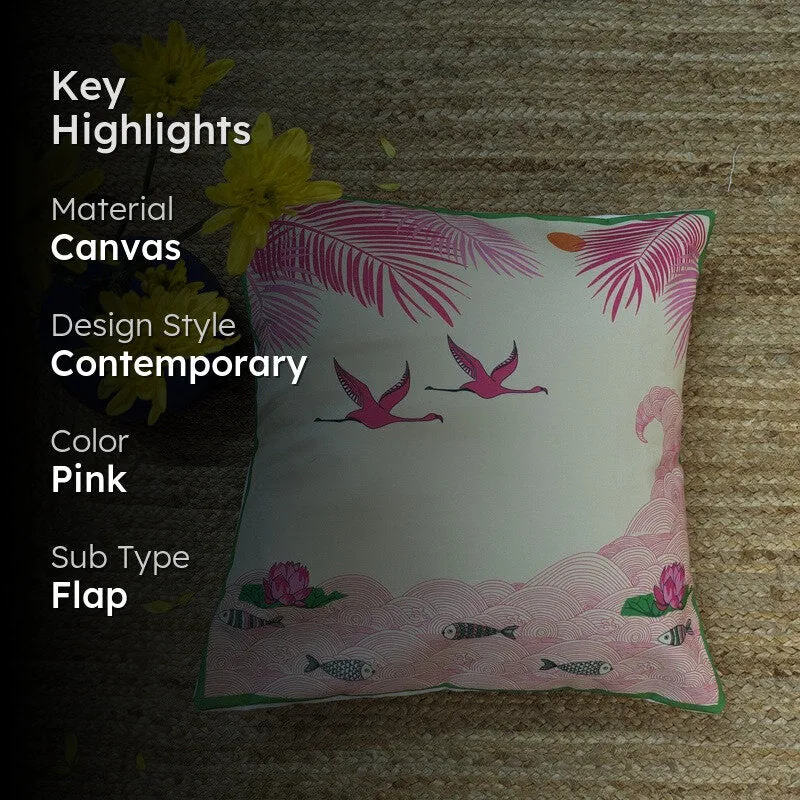 Pink Oasis Cushion Cover media 2