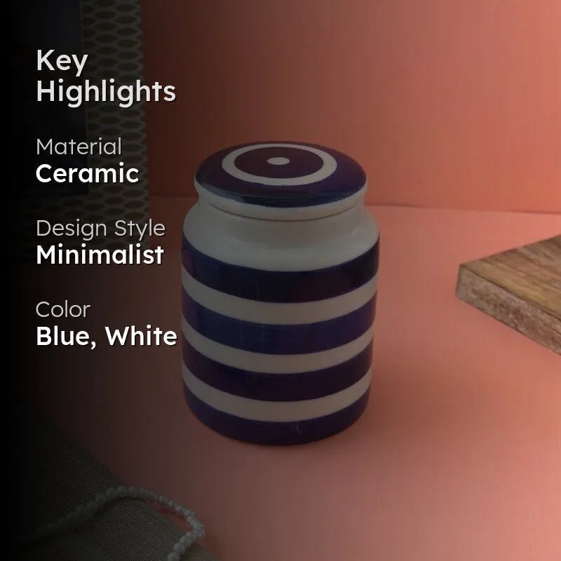 Blue Eye Striped Jar (700 mL) media 2