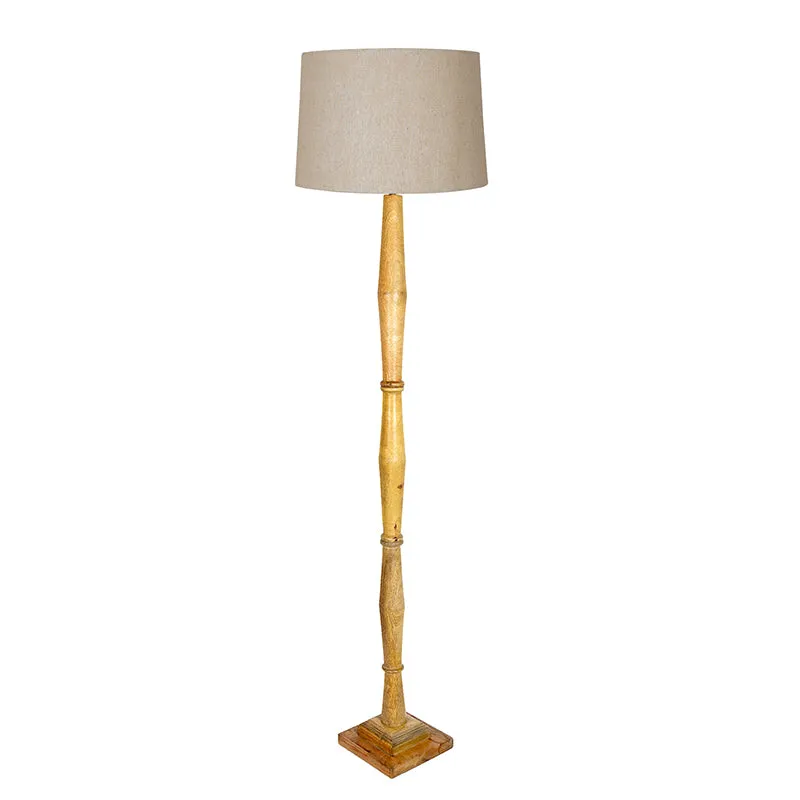Elfin Bamboo Floor Lamp - Beige media 2