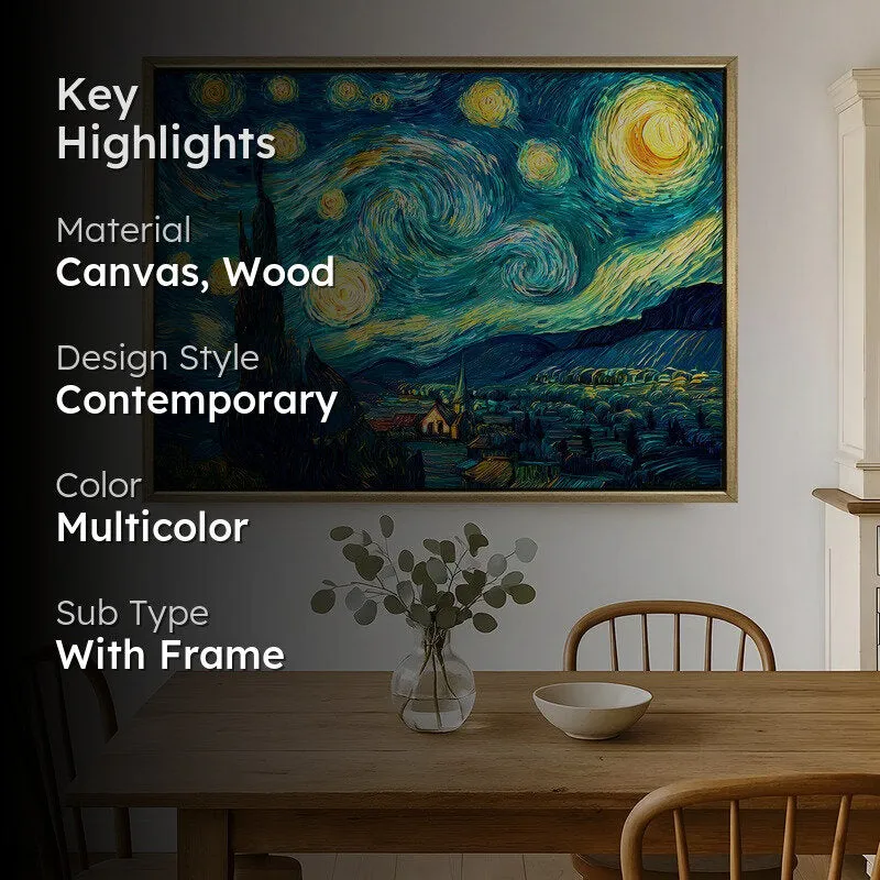 Twilight Echoes Canvas Wall Painting With Frame media 2