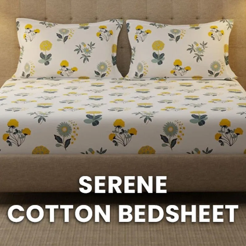 Urban Space Radiance White Cotton Bedsheet - 200 TC media 8