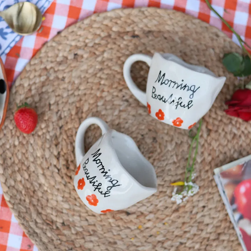 Morning Ceramic Tea Cup (200 mL) - 4
