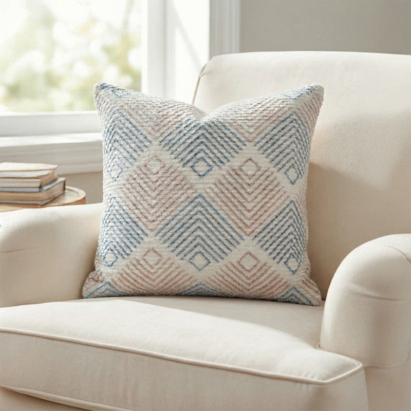 AngularAura Cushion Cover - Blue, Pink