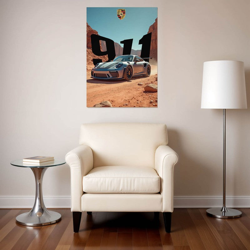 Desert Racer Wall Poster