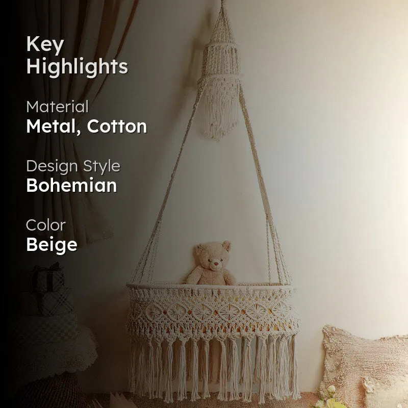 Mystic Macrame Baby Cradle media 2