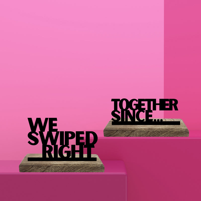 Together Typography Showpiece - Set Of Two