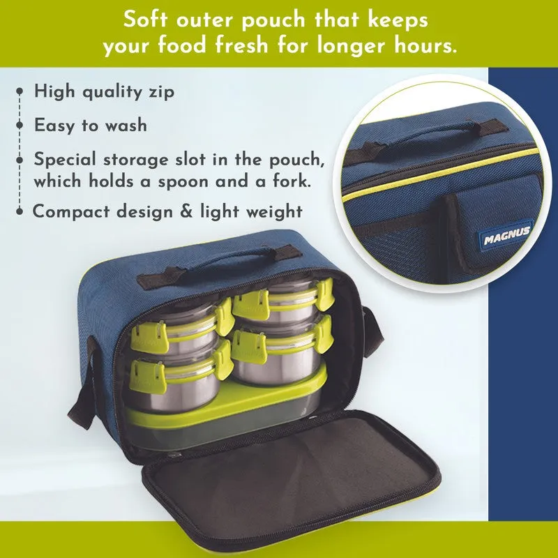Axiro Lunch Box with Bottle & Lunch Bag - Six Piece Set media 7