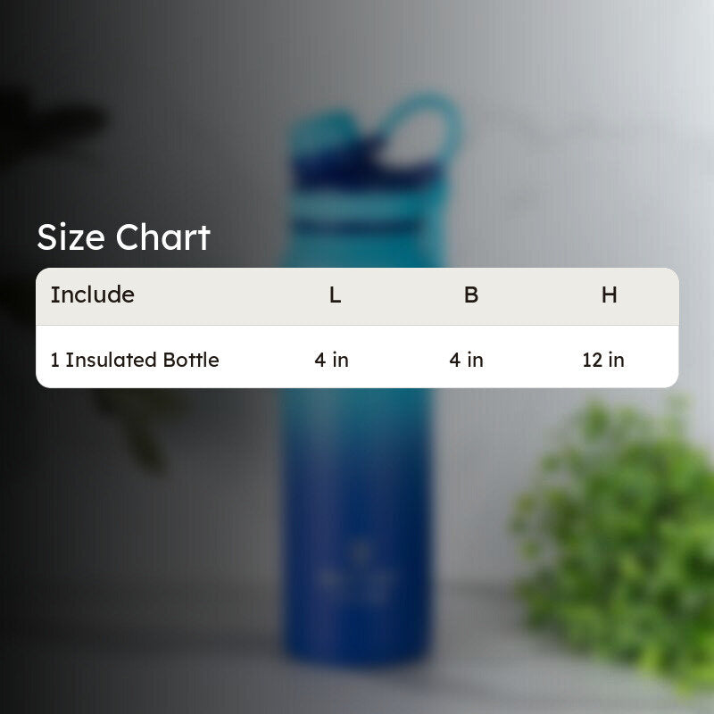 Serene Sip Hot & Cold Thermos Water Bottle (Light Blue & Dark Blue) - 800 mL media 6