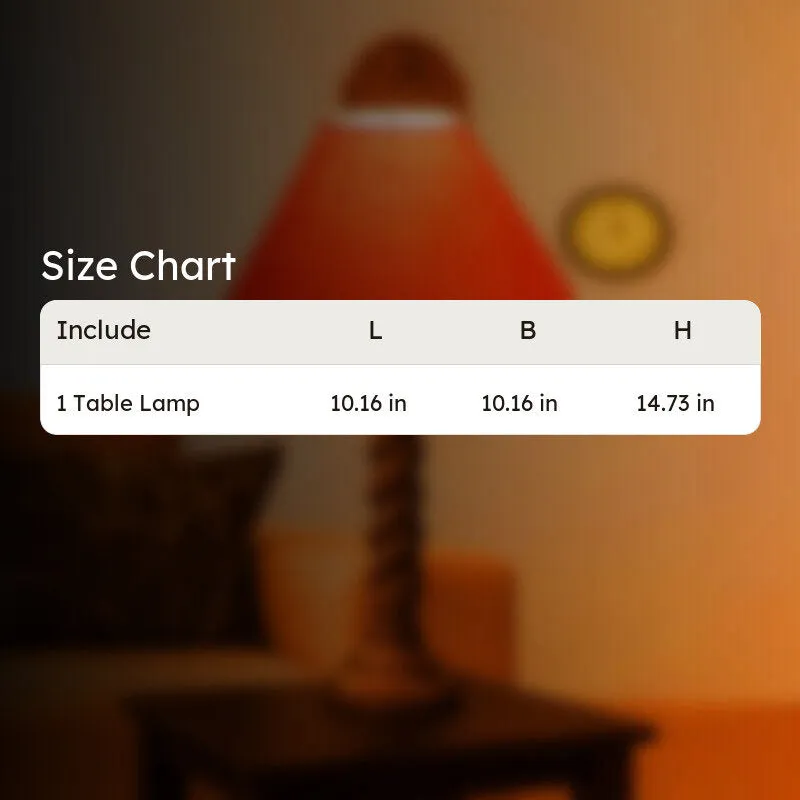 Elvane Kyra Wooden Table Lamp - Orange media 10