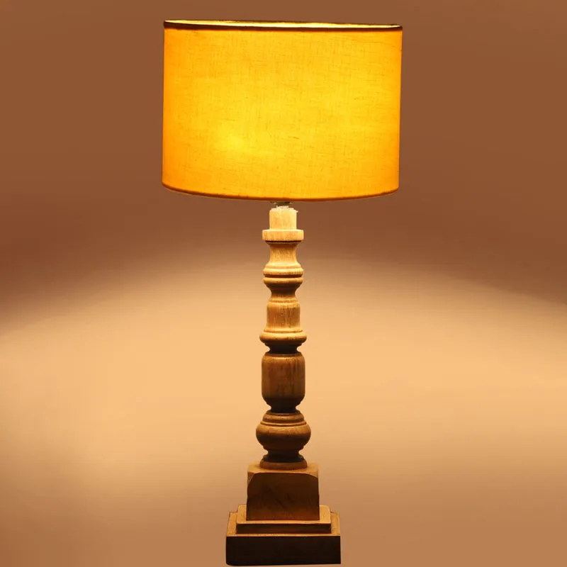 Cotin I Arbor Wooden Table Lamp - Yellow,Brown media 5