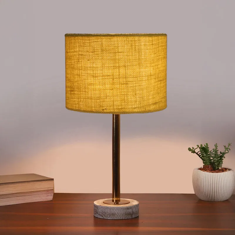 Sienna I Rodin Wooden Table Lamp - Yellow,Gold,White media 2