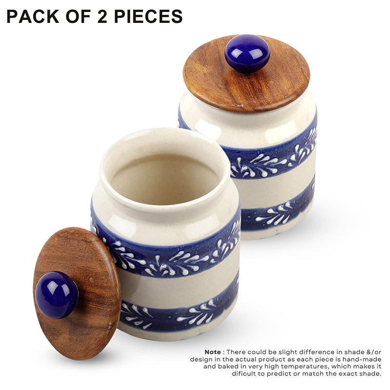 Jiva Ceramic Jar (500 mL Each) - Set Of Two image 3