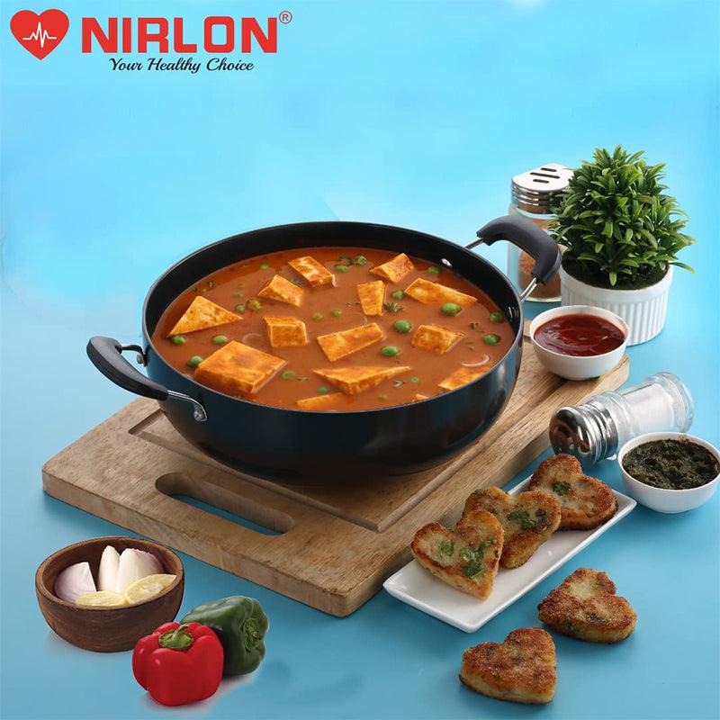 Nirlon Hard Anodized Kadhai - 3000 mL/9 Inches media 7