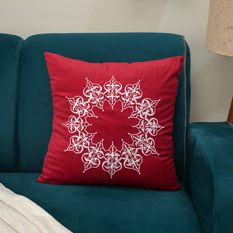 Terra Threads Embroidered Cushion Cover media 3