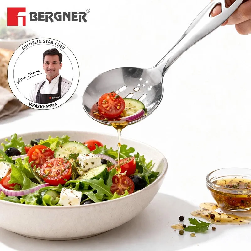 Slotted Stainless Steel Serving Spoon - 26 CM media 4