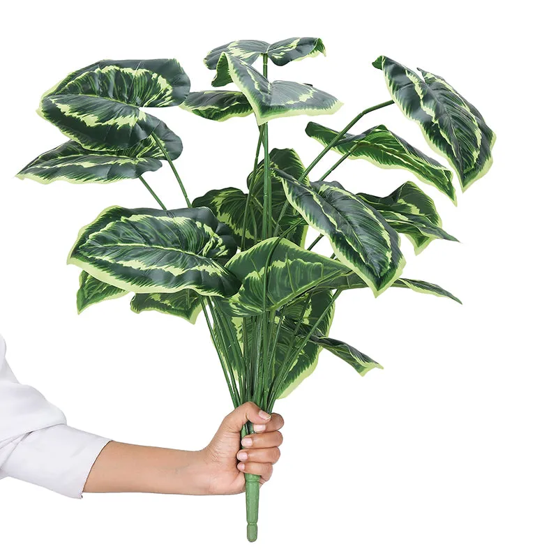 Botanika Artificial Money Plant III With Black Plastic Pot & pebbles - 2 Feet media 4