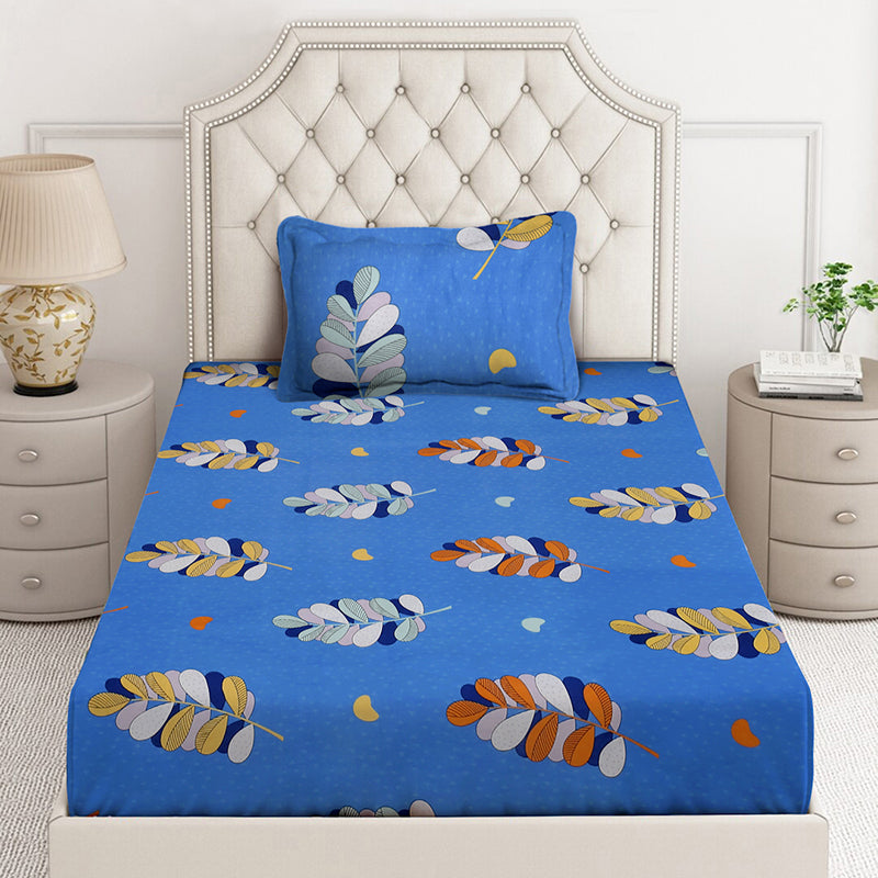 Fern Flow Floral Bedsheet - 130 GSM media 3