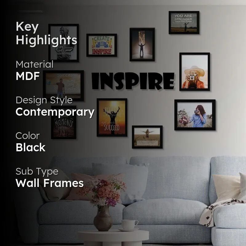 Inspire Photo Frame Collage - Set Of Ten media 2