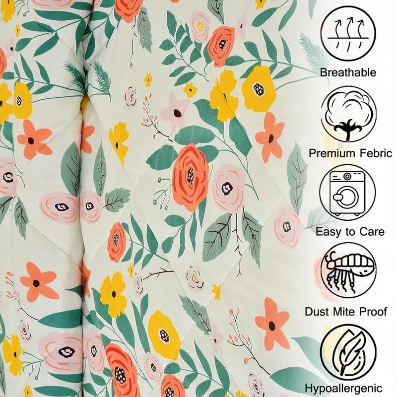 Flower Fantasy Microfiber Kids Comforters - 150 GSM media 7